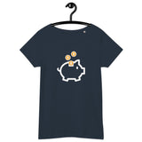 Bitcoin Piggy Bank Women’s Basic Organic T-Shirt