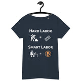 Bitcoin Hard Smart Labor Women’s Basic Organic T-Shirt