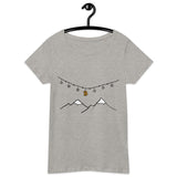 Bitcoin Christmas Mountains Women’s Basic Organic T-Shirt