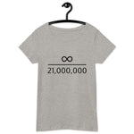 Infinity Divided by 21 Mio Bitcoin Women’s Basic Organic T-Shirt