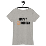 Happy Birthday Bitcoin Basic Bio-T-Shirt für Frauen