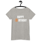 Happy Birthday Bitcoin Women’s Basic Organic T-Shirt
