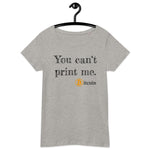 Bitcoin Print Basic Bio-T-Shirt für Frauen
