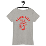 Satoshi Boat Club Stack Sats Women’s Basic Organic T-Shirt