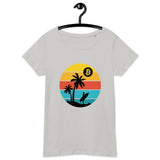 Bitcoin Retro Surfing Women’s Basic Organic T-Shirt