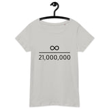 Infinity Divided by 21 Mio Bitcoin Women’s Basic Organic T-Shirt