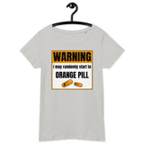Bitcoin Warning Orange Pill Women’s Basic Organic T-Shirt