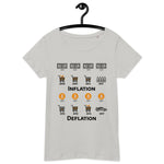 Bitcoin Inflation Deflation Basic Bio-T-Shirt für Frauen