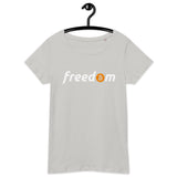 Bitcoin Freedom Basic Bio-T-Shirt für Frauen