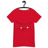 Bitcoin Weihnachten Berge Basic Bio-T-Shirt für Frauen