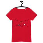 Bitcoin Christmas Mountains Women’s Basic Organic T-Shirt
