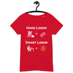 Bitcoin Hard Smart Labor Women’s Basic Organic T-Shirt