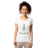 Bitcoin Christmas Hodl Hodl Hodl Women’s Basic Organic T-Shirt