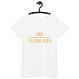 Infinity Divided by 21 Mio Bitcoin Women’s Basic Organic T-Shirt