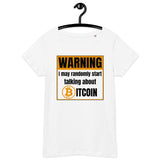 Bitcoin Warning Women’s Basic Organic T-Shirt