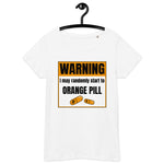 Bitcoin Warning Orange Pill Women’s Basic Organic T-Shirt
