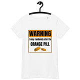 Bitcoin Warning Orange Pill Women’s Basic Organic T-Shirt