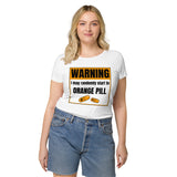 Bitcoin Warning Orange Pill Women’s Basic Organic T-Shirt