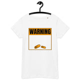 Bitcoin Warning Orange Pill Basic Bio-T-Shirt für Frauen