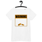 Bitcoin Warning Orange Pill Basic Bio-T-Shirt für Frauen