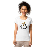 Bitcoin Piggy Bank Women’s Basic Organic T-Shirt