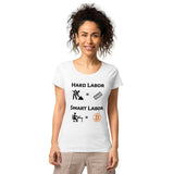 Bitcoin Hard Smart Labor Women’s Basic Organic T-Shirt