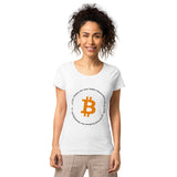 Bitcoin Symbol Women’s Basic Organic T-Shirt