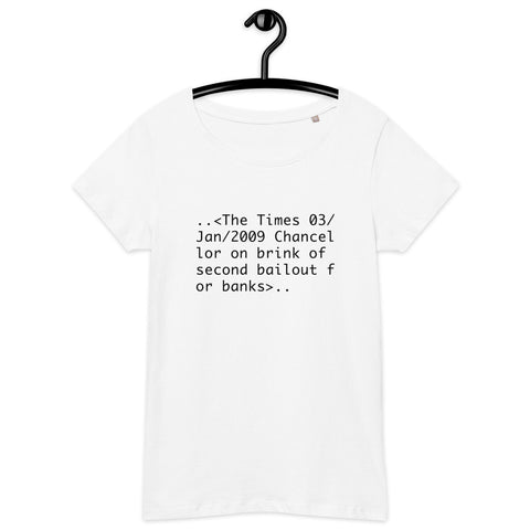 Bitcoin Chancellor Basic Bio-T-Shirt für Frauen