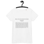 Bitcoin White Paper Women’s Basic Organic T-Shirt