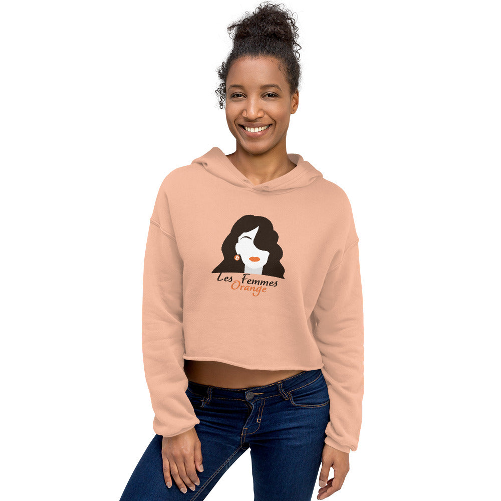 Les Femmes Orange Cropped | Bitcoin Hoodie