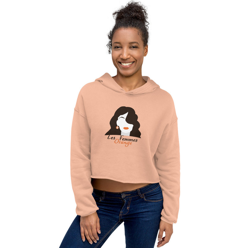 Les Femmes Orange Cropped | Bitcoin Hoodie