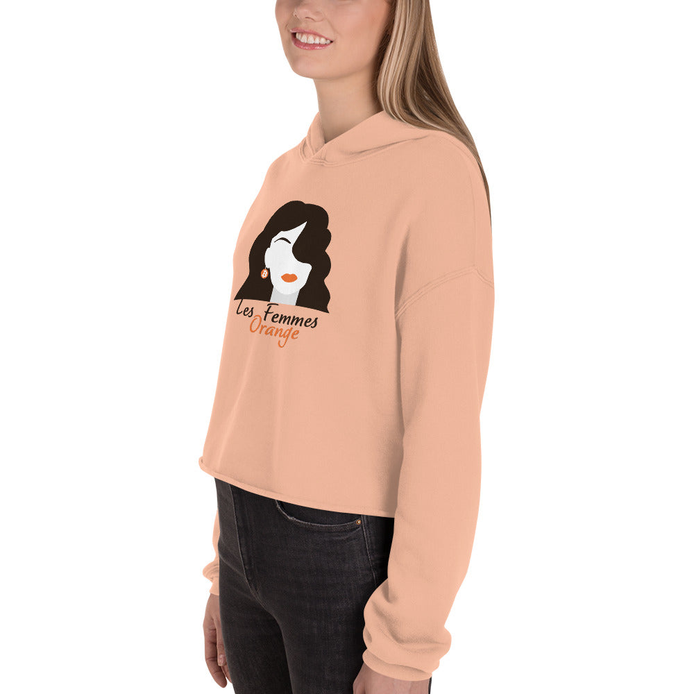 Les Femmes Orange Cropped | Bitcoin Hoodie