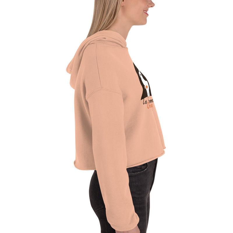 Les Femmes Orange Cropped | Bitcoin Hoodie