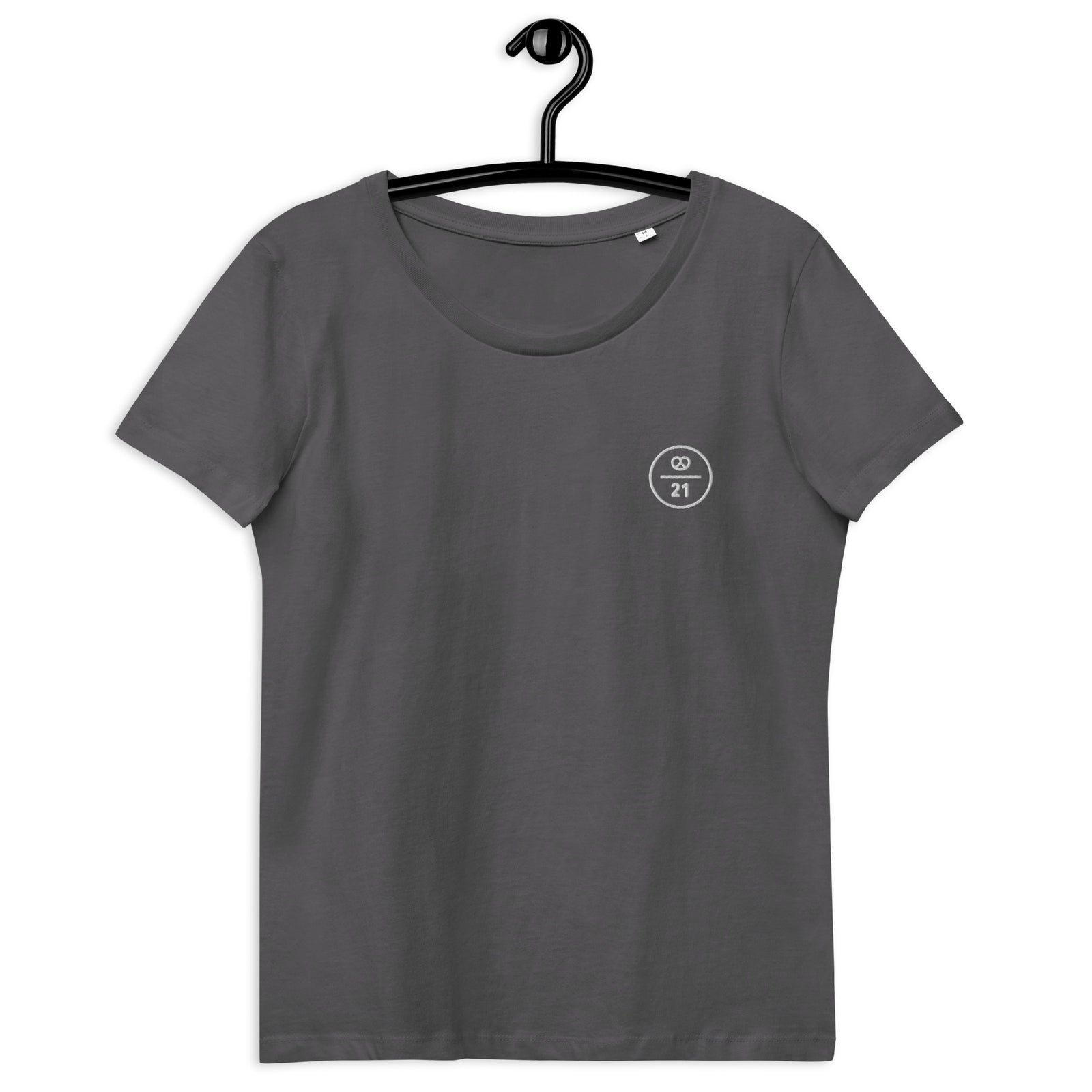 Bitcoin Pretzel Munich Embroidered Women's Organic Cotton T-Shirt