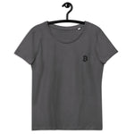 Bitcoin Embroidered Women's Organic Cotton T-Shirt