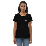 FEW. Embroidered Women's Organic Cotton T-Shirt
