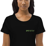 21ENERGY Front Embroidered & Back Printed Women's Organic Cotton T-Shirt