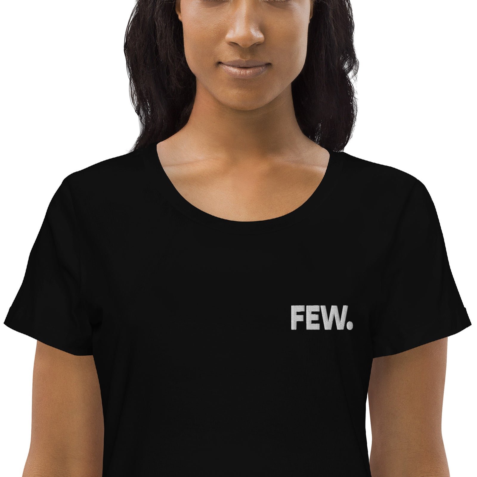 FEW. Embroidered Women's Organic Cotton | Bitcoin T-Shirt