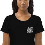 Plebstyle Titan Wallet Embroidered Women's Organic Cotton T-Shirt