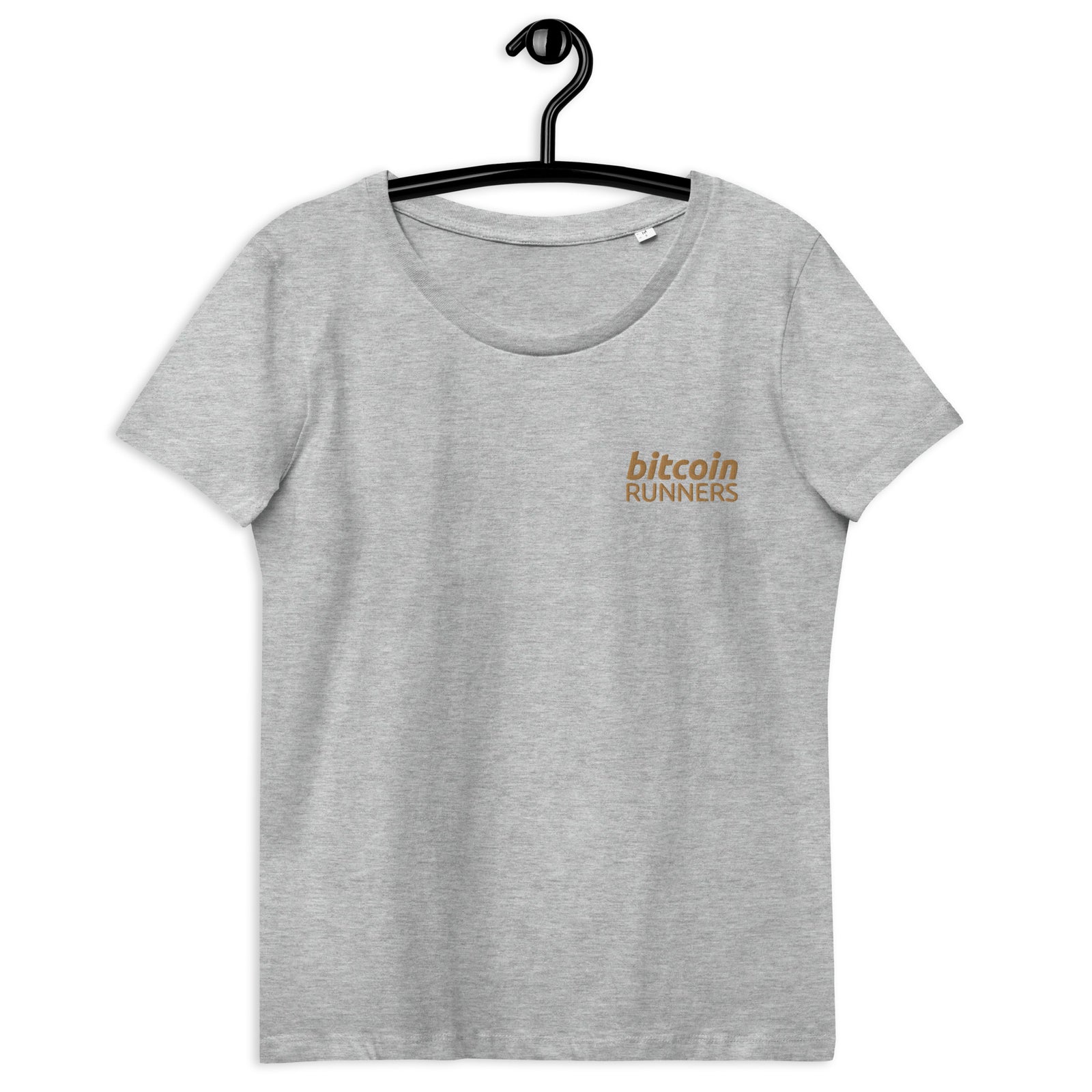 Bitcoin Runners Embroidered Women's Organic Cotton T-Shirt