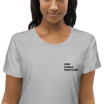 Open Source Everything Embroidered Women's Organic Cotton T-Shirt