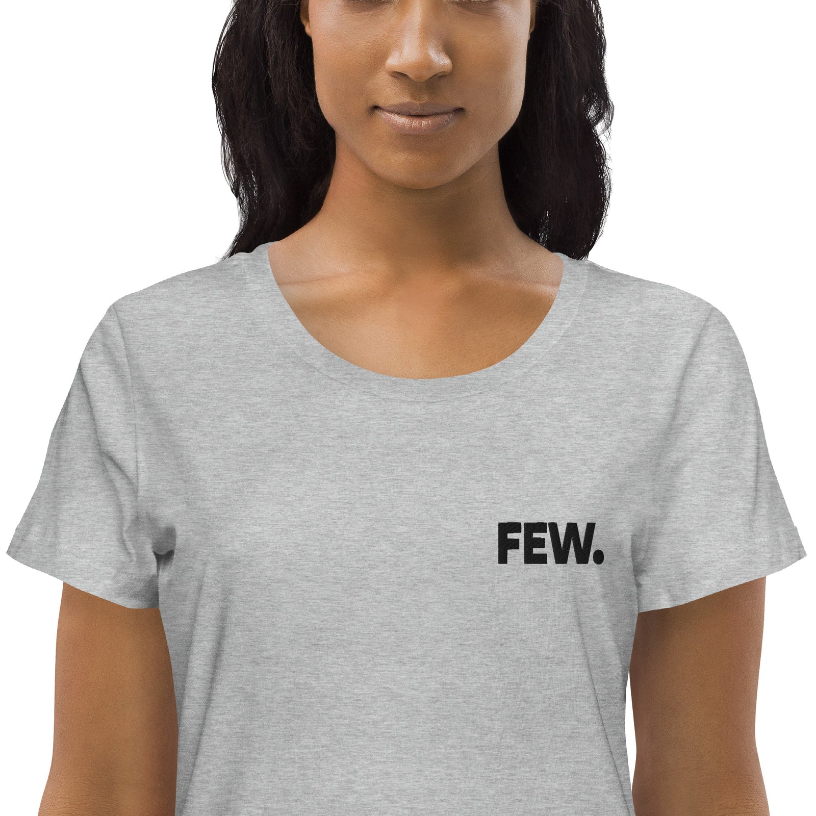 FEW. Embroidered Women's Organic Cotton | Bitcoin T-Shirt