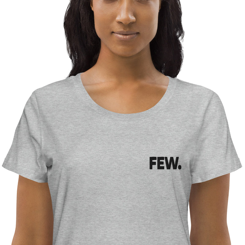 FEW. Embroidered Women's Organic Cotton | Bitcoin T-Shirt