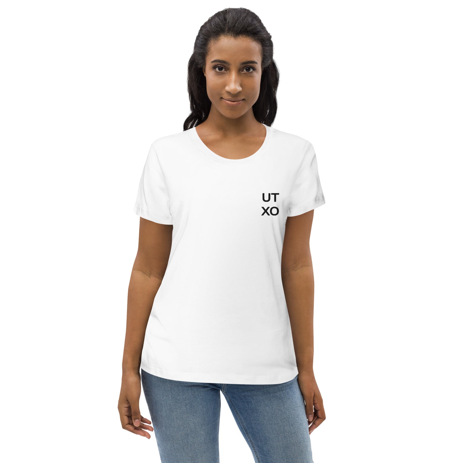 UTXO Embroidered Women's Organic Cotton | Bitcoin T-Shirt