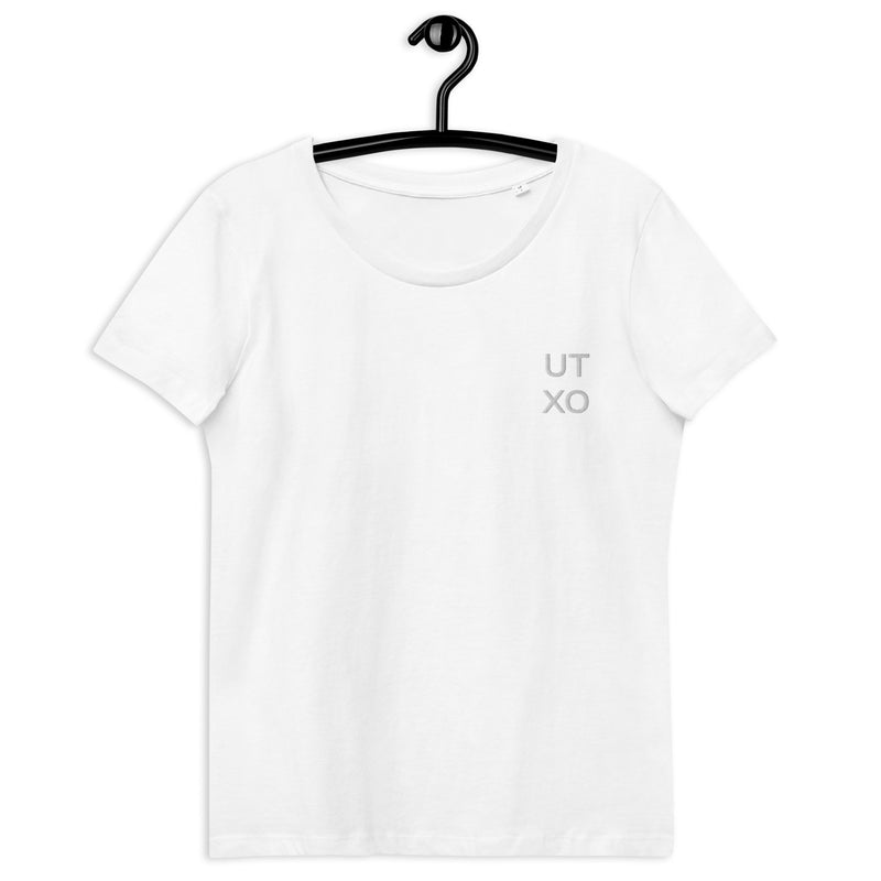 UTXO Embroidered Women's Organic Cotton | Bitcoin T-Shirt