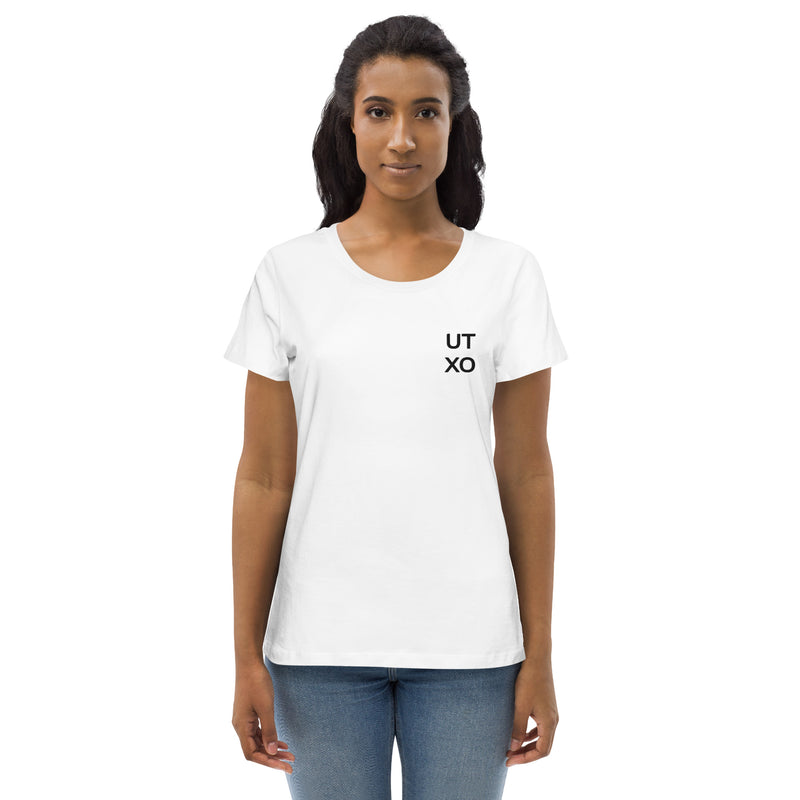 UTXO Embroidered Women's Organic Cotton | Bitcoin T-Shirt