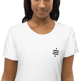 Satsymbol Embroidered Women's Organic Cotton T-Shirt