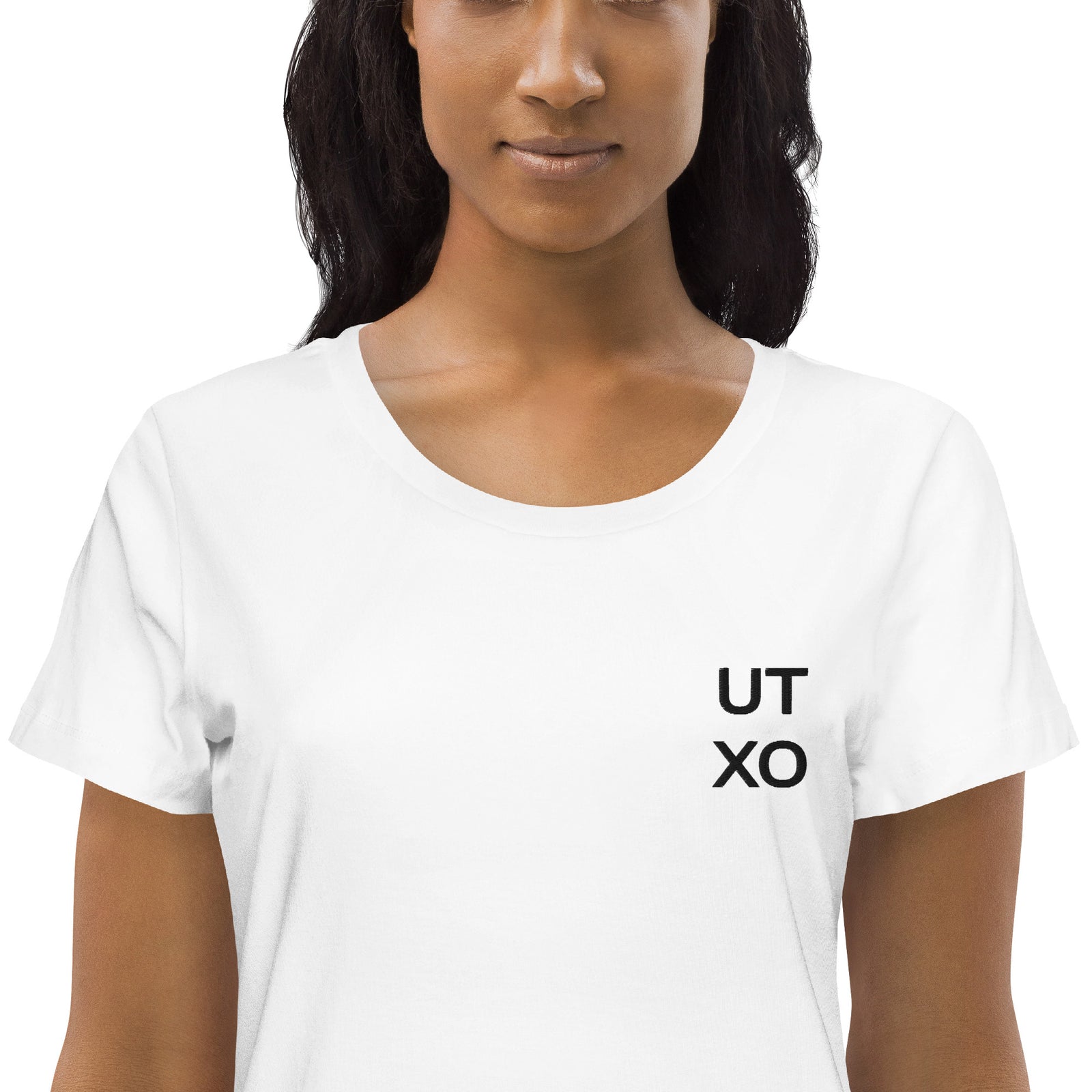 UTXO Embroidered Women's Organic Cotton | Bitcoin T-Shirt
